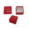 High Quality Rigid Luxury Red Paper Jewelry Box